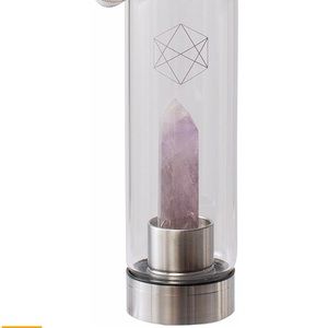 amethyst crystal water bottle